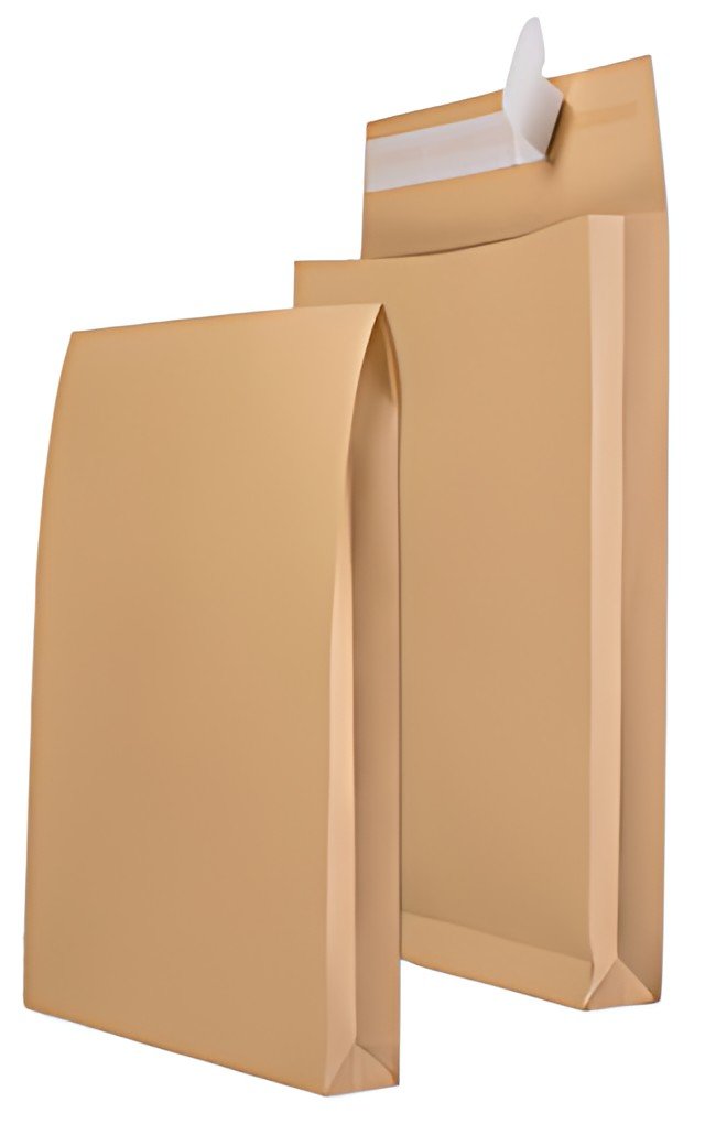 MAILmedia Pochette d'expédition C4 à soufflets, marron
