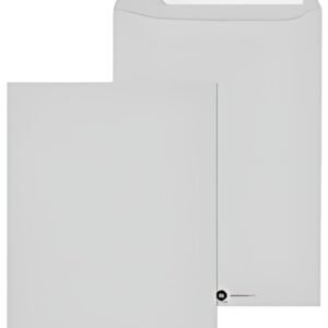 Sac postal MAILmedia C4, gris recyclé, avec fenêtre