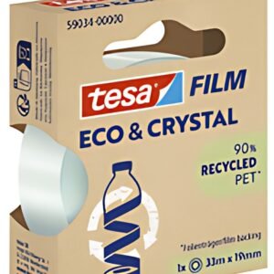 tesa Film ruban adhésif ECO & CRYSTAL, 19 mm x 33 m