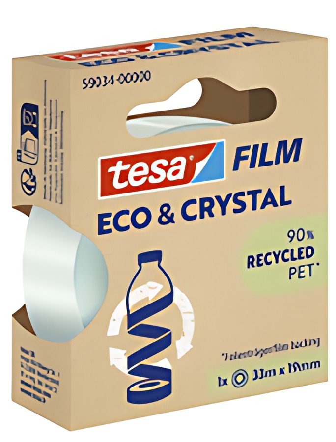 tesa Film ruban adhésif ECO & CRYSTAL, 19 mm x 33 m