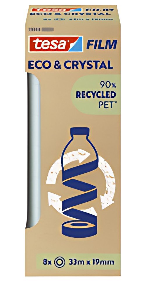 tesa Film ruban adhésif ECO & CRYSTAL, 19 mm x 33 m