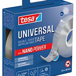 tesa Ruban adhésif double face NANO POWER, 30 mm x 3 m
