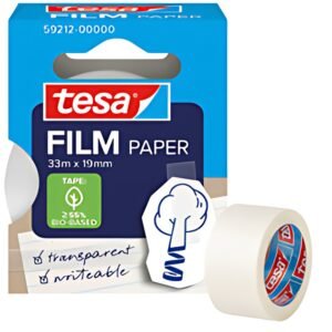 tesa Film PAPER, transparent, 19 mm x 33 m