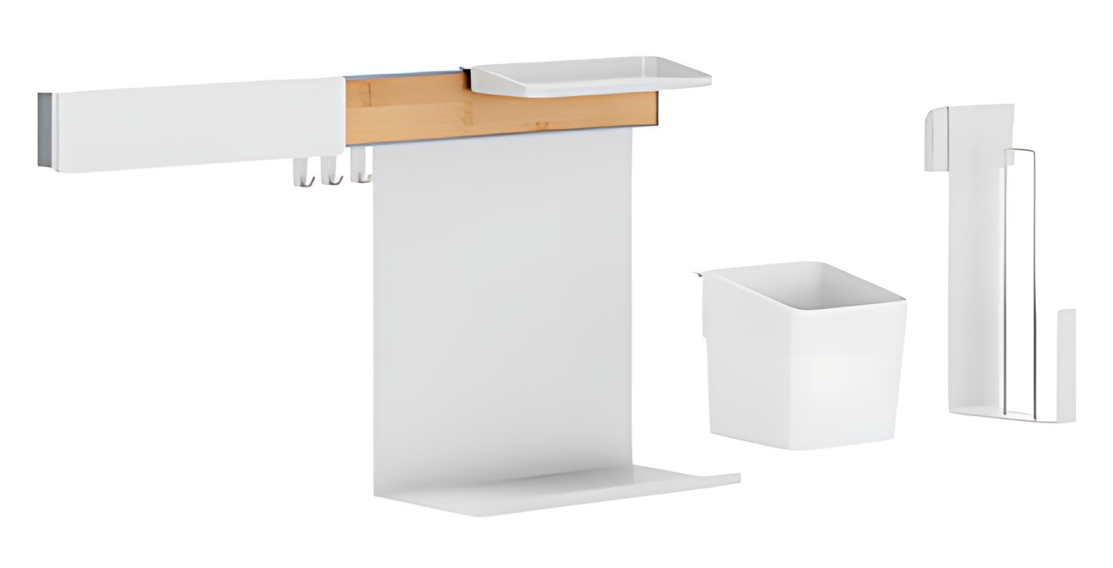 tesa KITCHEN Kit combi L, 8 pièces, blanc