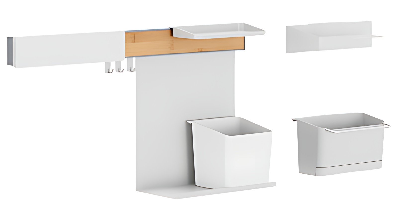 tesa KITCHEN Kit combi XL, 9 pièces, blanc