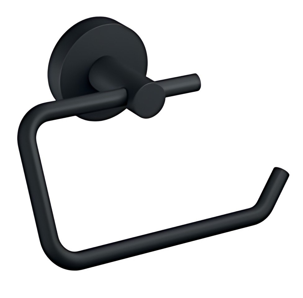 tesa Support rouleau de papier toilette MOON BLACK, noir
