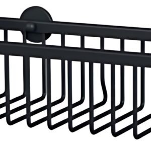 tesa Corbeille de douche MOON BLACK, 1 niveau, noir