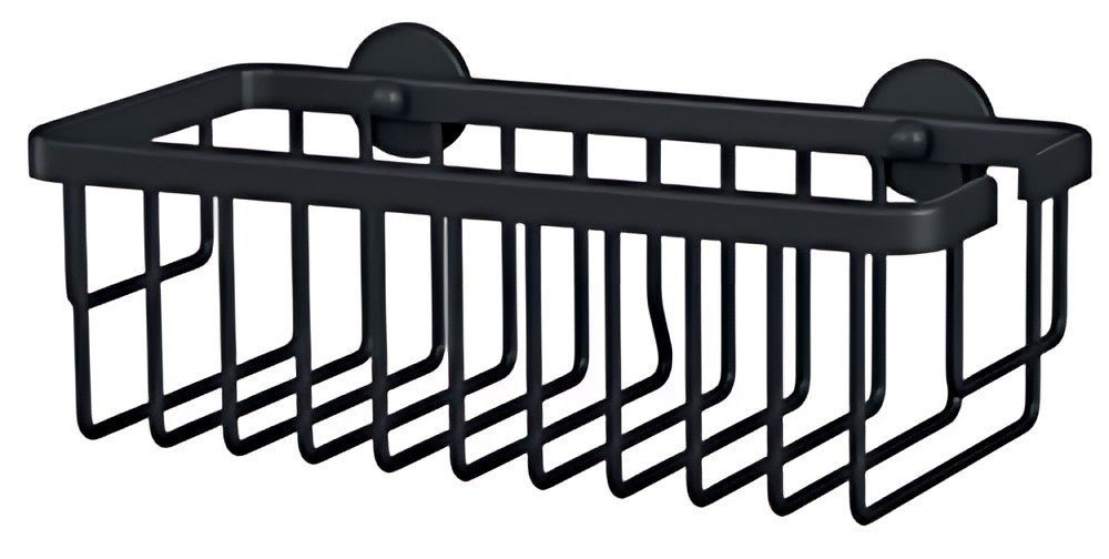 tesa Corbeille de douche MOON BLACK, 1 niveau, noir