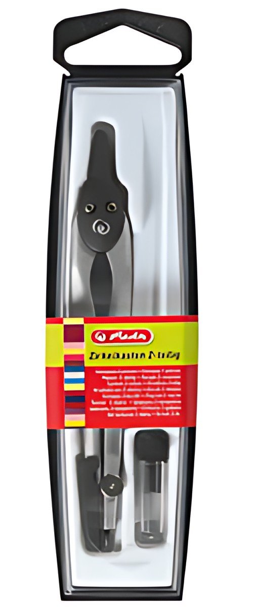 herlitz Boîte de compas 2 pièces, noir