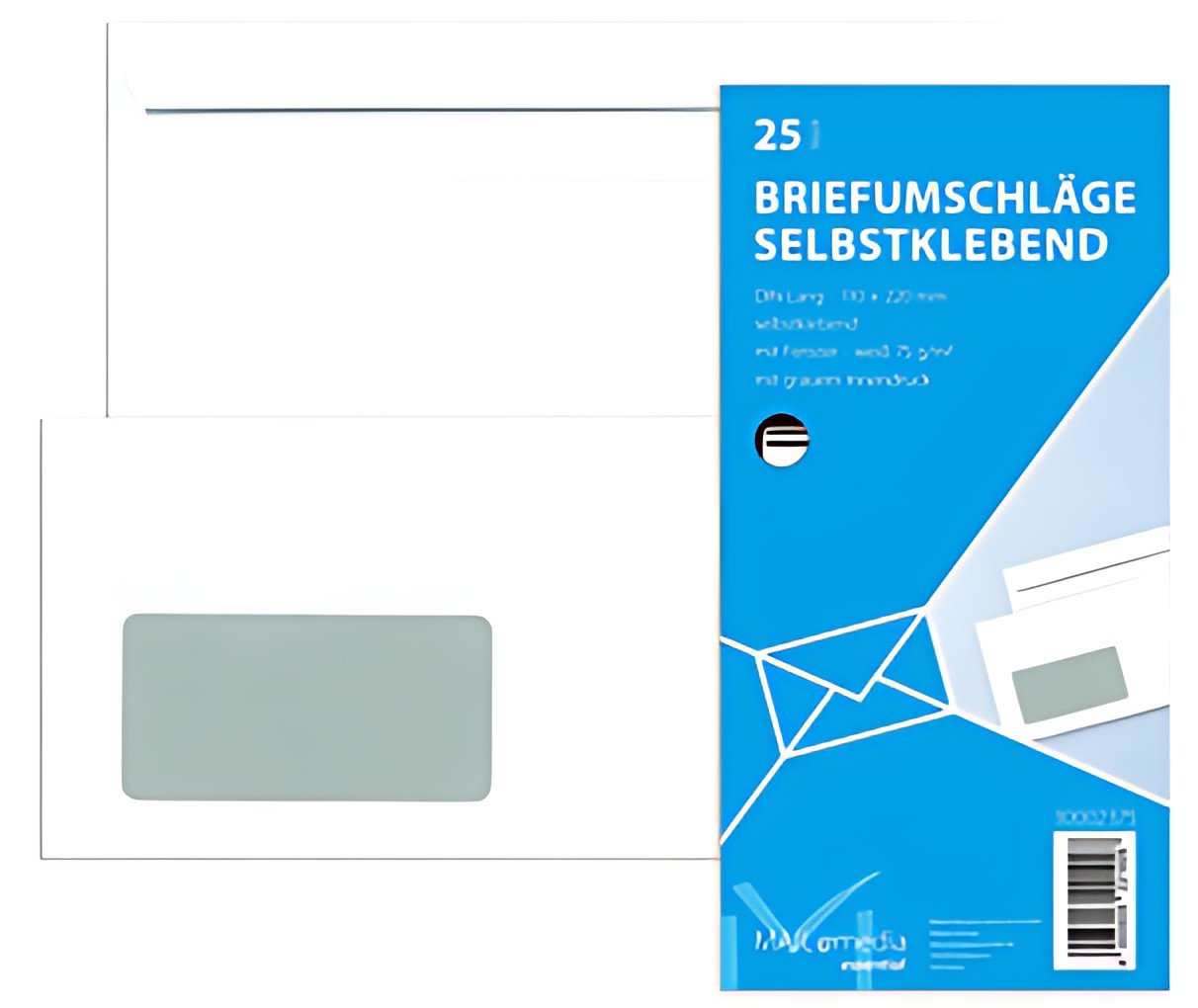 Enveloppe MAILmedia offset blanc, DIN longue, avec fenêtre