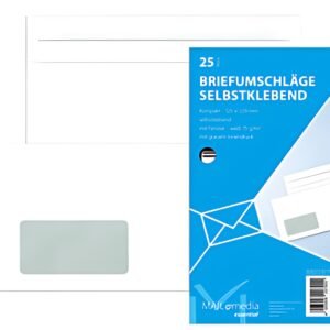 Enveloppe MAILmedia offset blanche, compacte, avec fenêtre