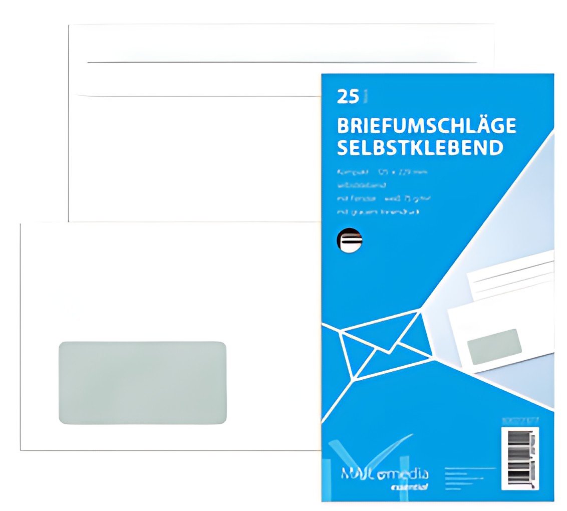 Enveloppe MAILmedia offset blanche, compacte, avec fenêtre