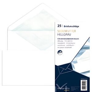 MAILmedia Enveloppe Offset, avec doublure en soie, blanc