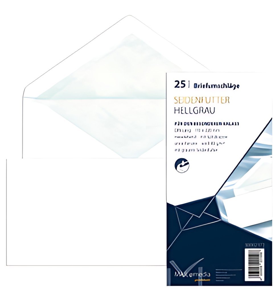 MAILmedia Enveloppe Offset, avec doublure en soie, blanc