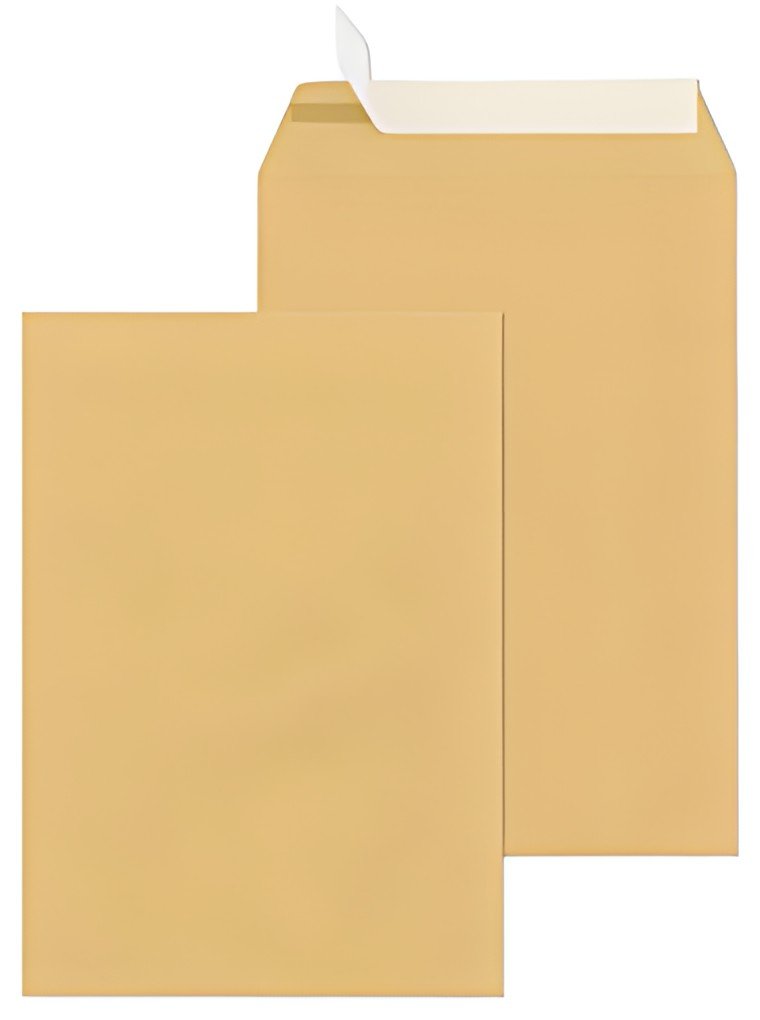 MAILmedia Pochette d'expédition C4 adhésive, sans fenêtre,