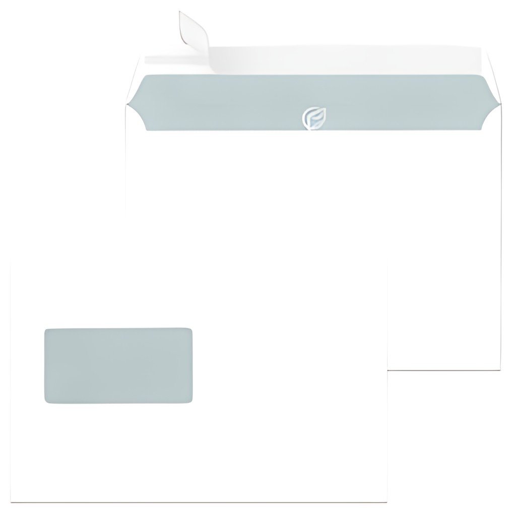 Enveloppes MAILmedia C5, autocollantes, avec fenêtre, blanc