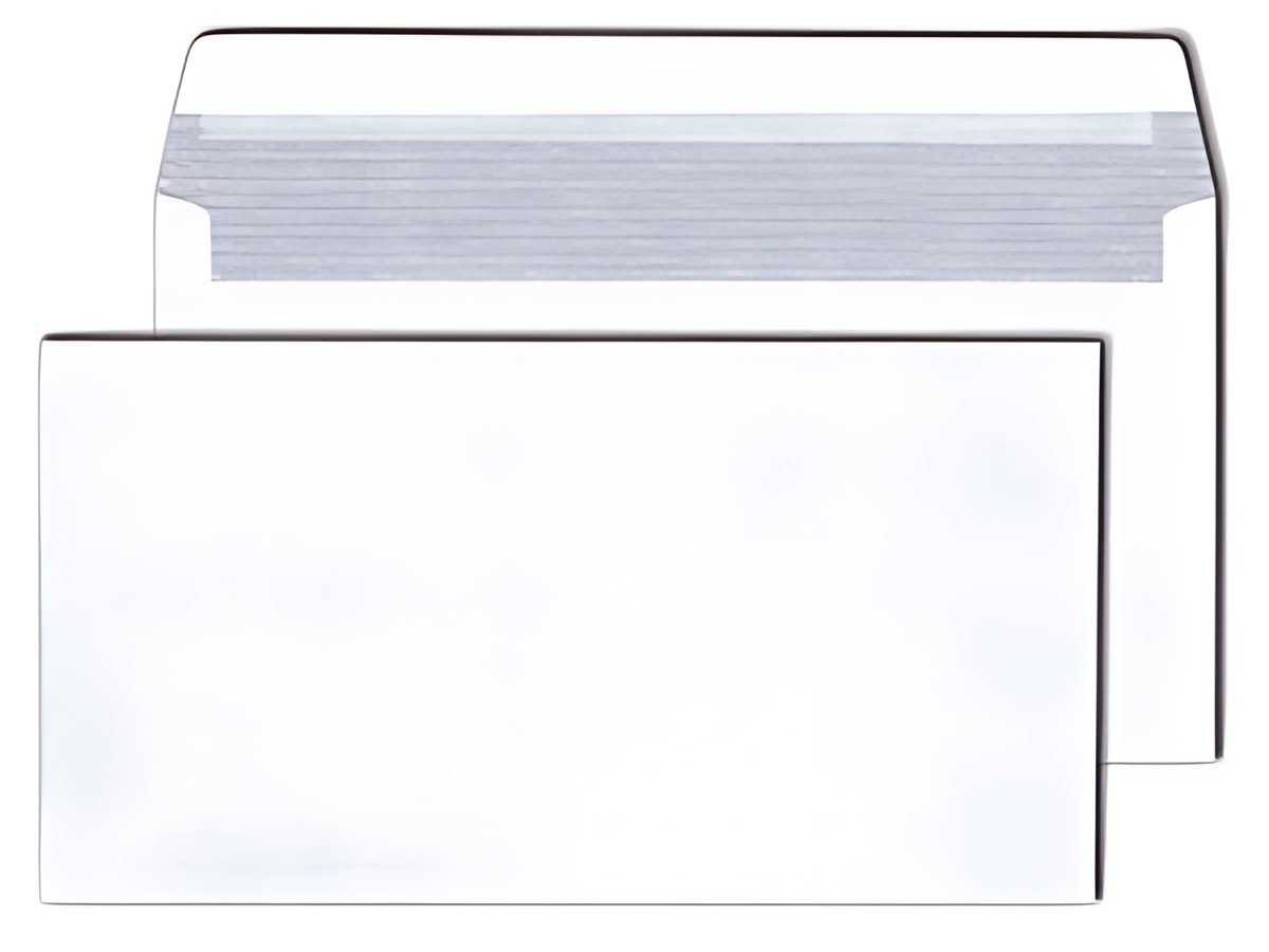 Enveloppe MAILmedia 125 x 235 mm, blanc brillant, avec fenêtre