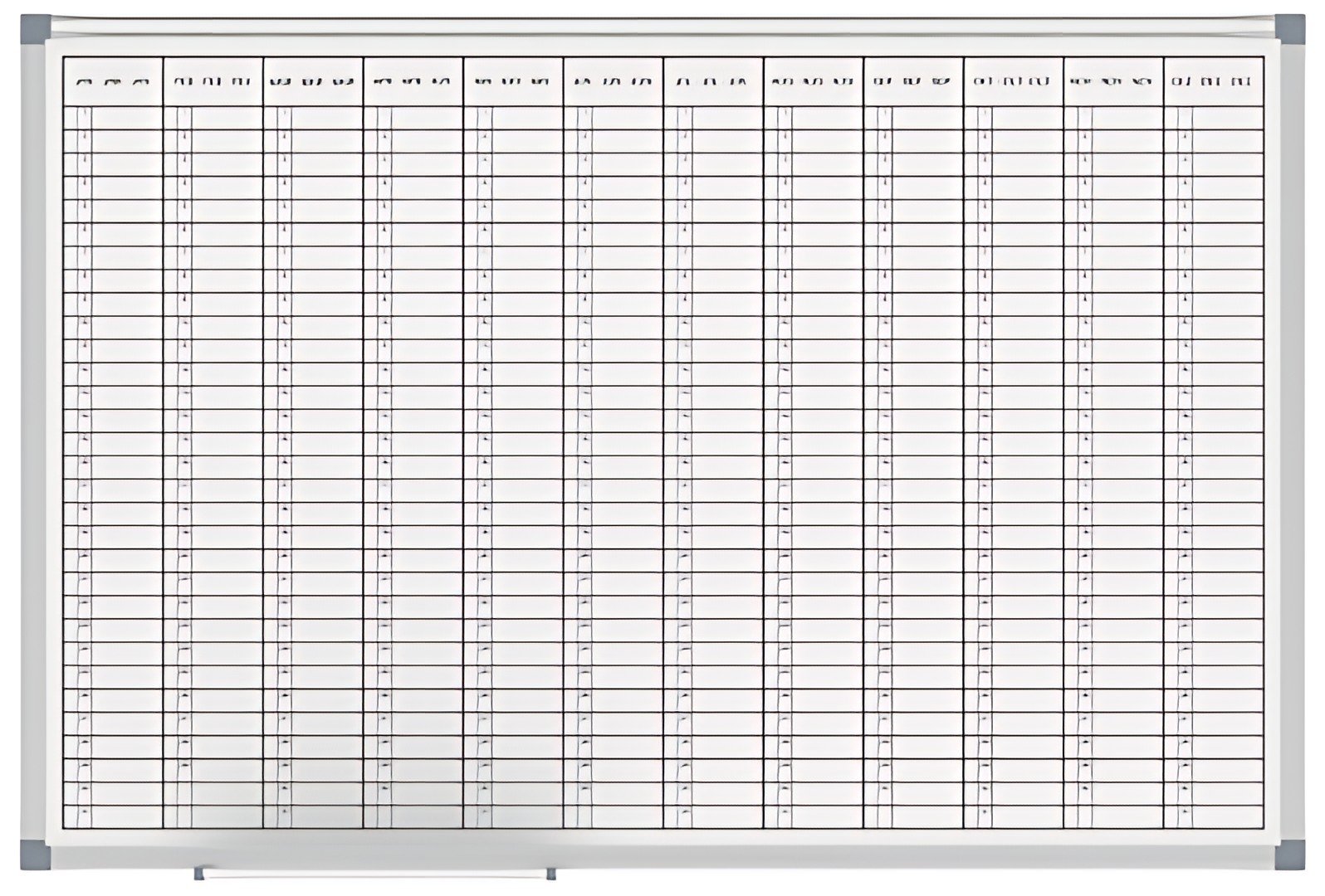 MAUL Tableau de planning annuel, (L)1.200 x (P)900 mm