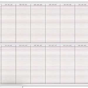 MAUL Tableau de planning annuel, (L)1.200 x (P)900 mm
