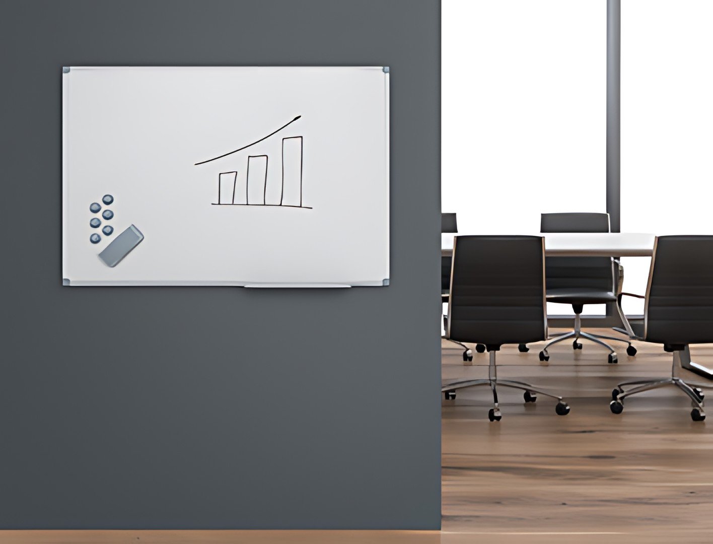 MAUL Tableau blanc MAULstandard émail, 1.800 x (H)900 mm