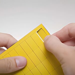 MAUL Symbole magnétique rectangle, 20 x 10 mm, jaune