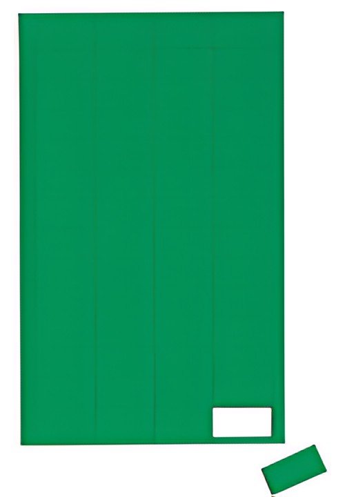 MAUL Symbole magnétique rectangle, 20 x 10 mm, vert