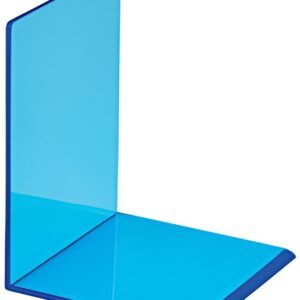 MAUL Serre-livres FLUO, en acrylique, bleu translucide