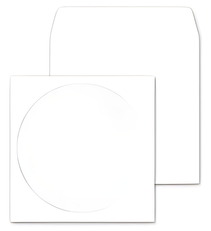 MAILMedia Pochettes en papier pour CD-/DVD, avec fenêtr