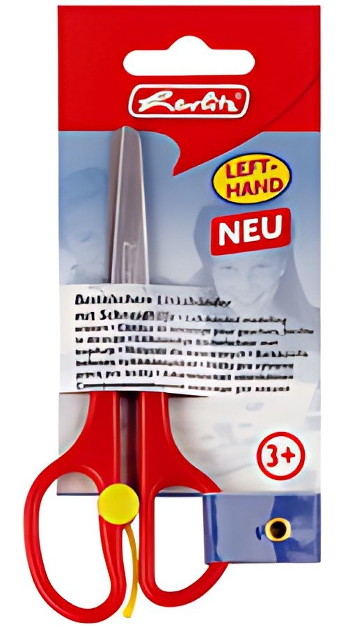 herlitz Ciseaux de bricolage, avec aide de découpage, rond