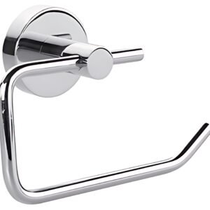 tesa Porte-papier WC, chromé, avec colle