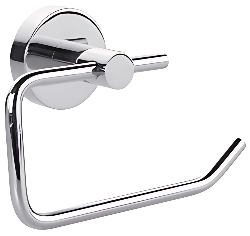 tesa Porte-papier WC, chromé, avec colle