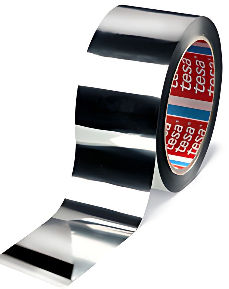 tesa Ruban adhésif industriel 4137, 50 mm x 66 m, argent