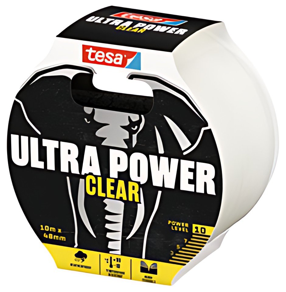 tesa Ruban de réparation ULTRA POWER CLEAR, 48 mm x 10,0 m