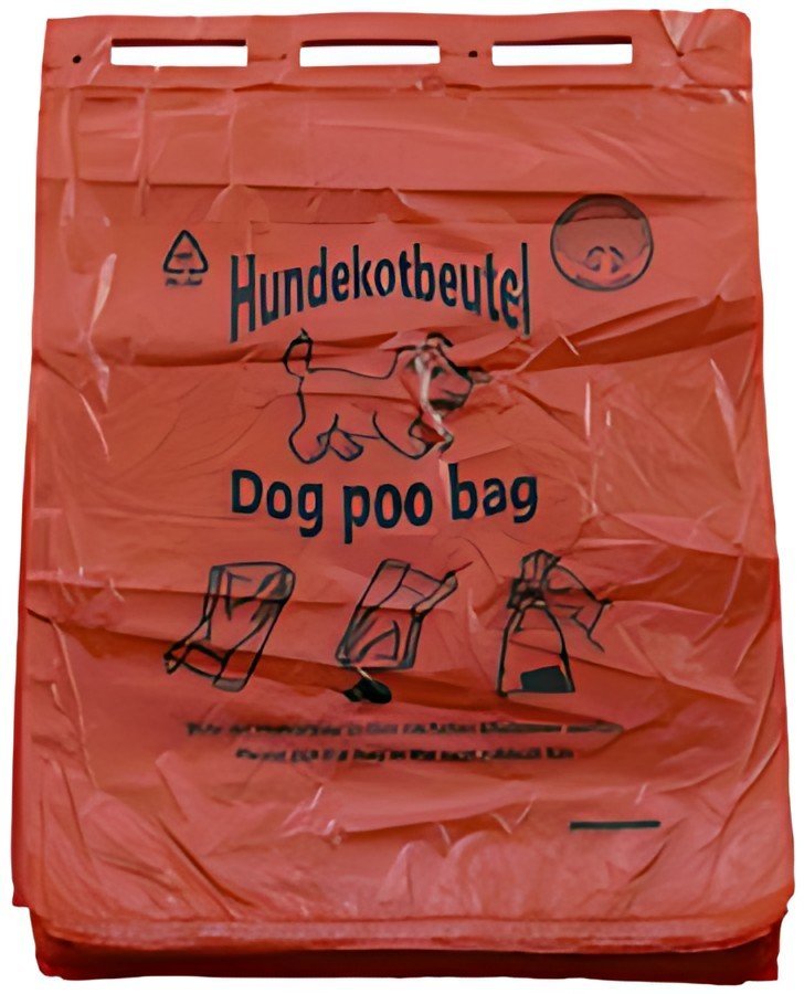 dm-folien Sac à déjections canines, 250x310 mm, bloc, rouge