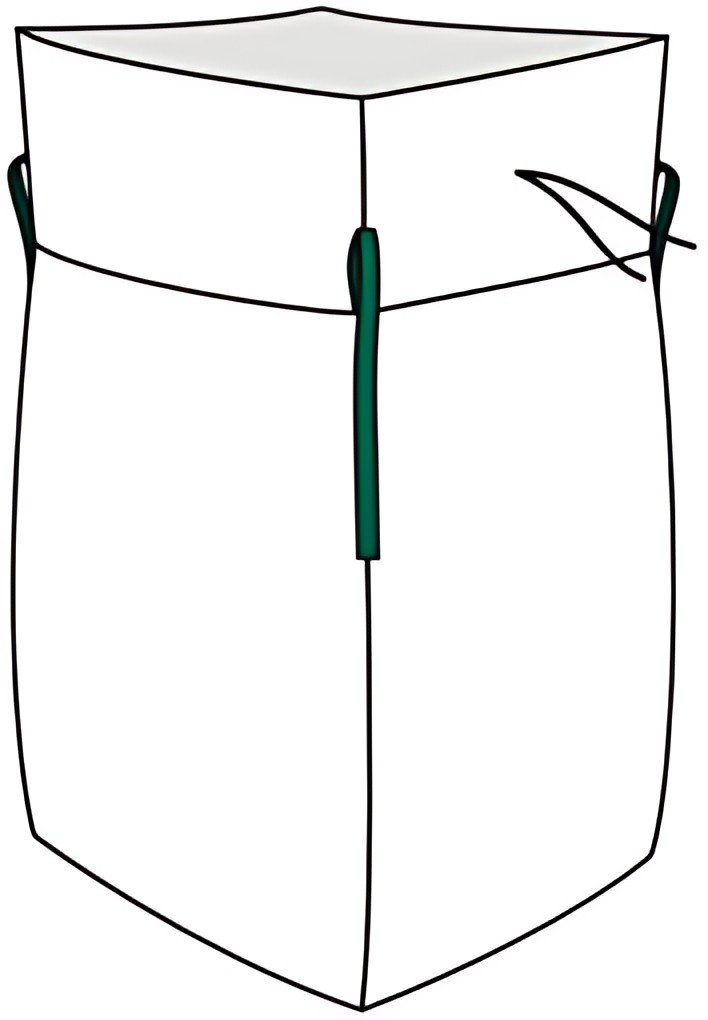 dm-folien Big Bag avec jupe, PP, 900 x 900 mm, blanc