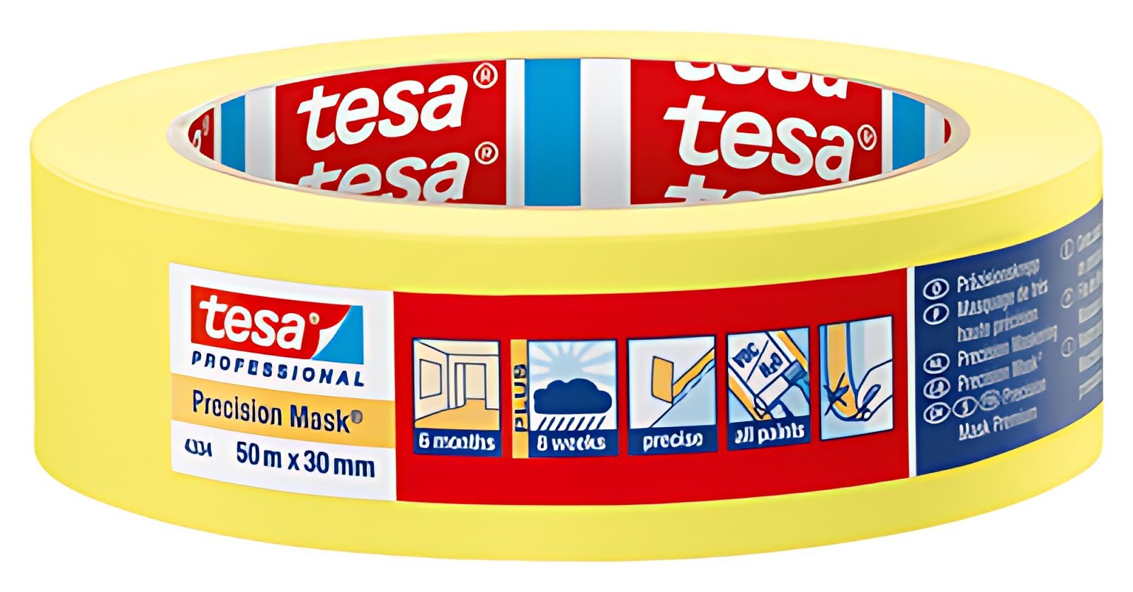 tesa Adhésif masquage papier pour peinture 4334,30 mm x 50 m