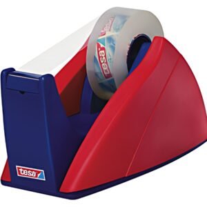 tesa Dévidoir de bureau Easy Cut, non équipé, rouge / bleu