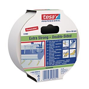 tesa Adhésif double-face extra fort, amovible, 50 mm x 25 m