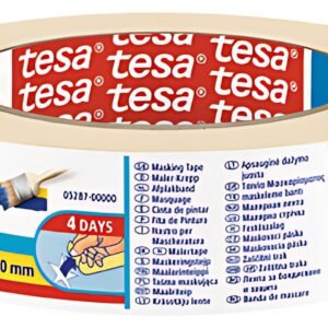 tesa ecoLogo Ruban de masquage crêpé Universal, 50 mm x 50 m