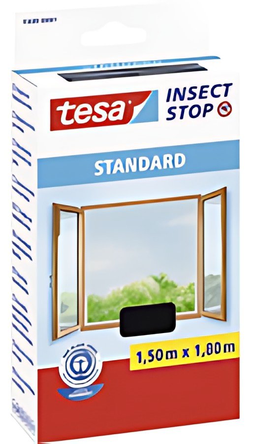 tesa Moustiquaire STANDARD fenêtre, 1,50 m x 1,30 m