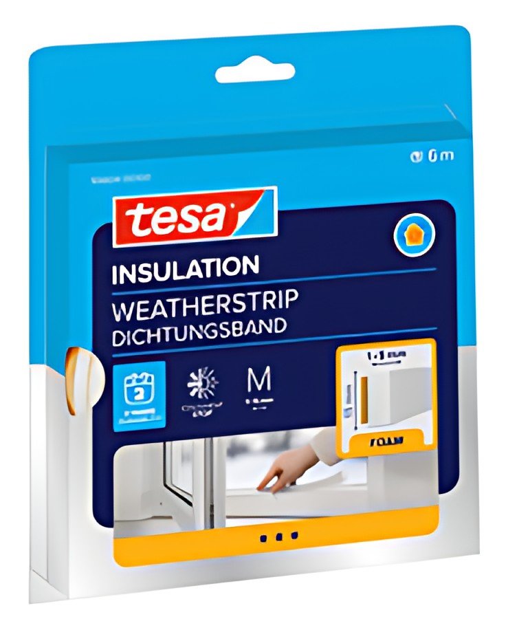 tesa INSULATION Ruban de calfeutrage M, 15 mm x 6 m, blanc