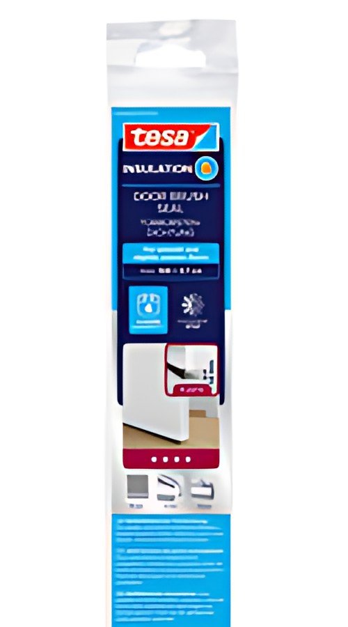 tesa INSULATION Bas de porte, 37 mm x 1 m, transparent