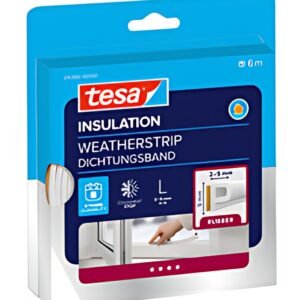 tesa INSULATION Ruban de calfeutrage L, 9 mm x 10 m, blanc