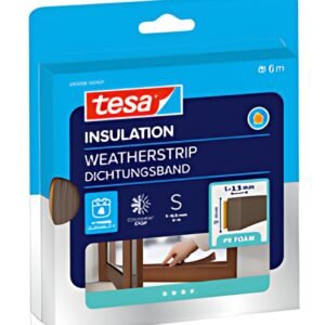 tesa INSULATION Ruban de calfeutrage, profil en I, marron