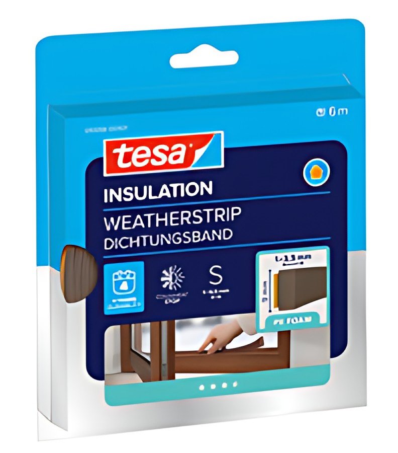 tesa INSULATION Ruban de calfeutrage, profil en I, marron