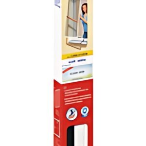 tesa Grille anti-mouche ALU COMFORT fenêtre, 1,20 m x 1,50 m