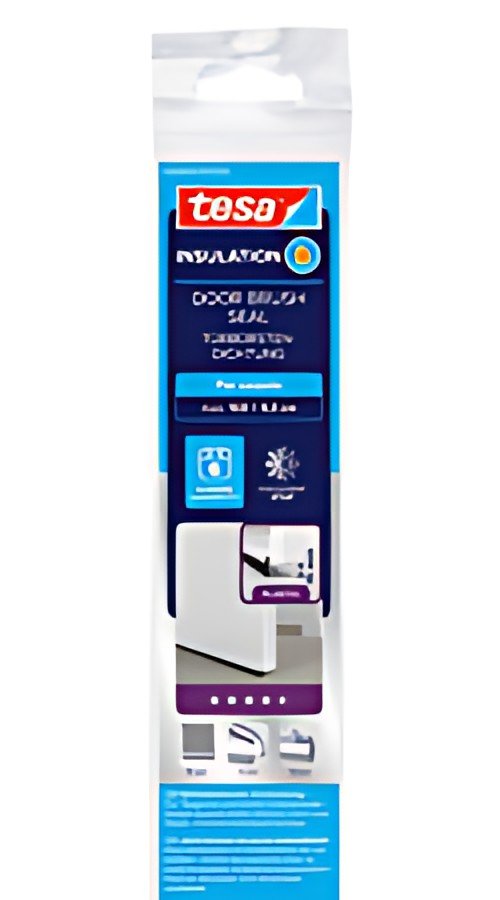 tesa INSULATION Bas de porte, 43 mm x 1 m, transparent