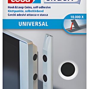 tesa On & Off Pastilles adhésives, set de 8, diamètre: 16 mm