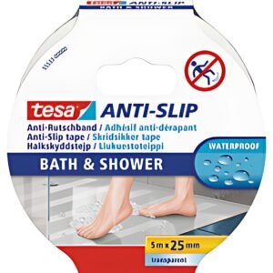 tesa Ruban adhésif anti-dérapant, Bain & Douche, transparent
