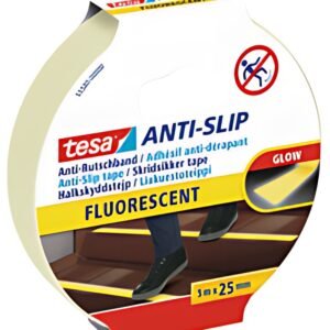 tesa Ruban adhésif anti-dérapant, 25 x 5,0 m, fluorescent